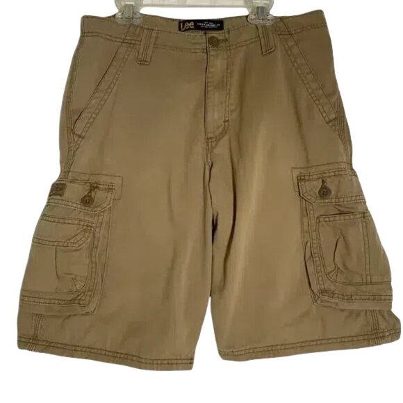 Men's Lee Cargo Shorts Size 30 Tan - Picture 1 of 8